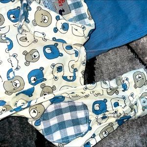 Duck duck goose 3-9 month boy matching set